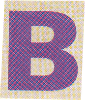 Ransom Letter B Cutout